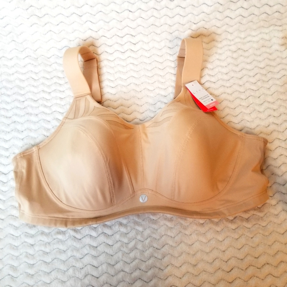 Livi for Lane Bryant  Max Support Underwire High Impact Workout Wicking Bra NWT